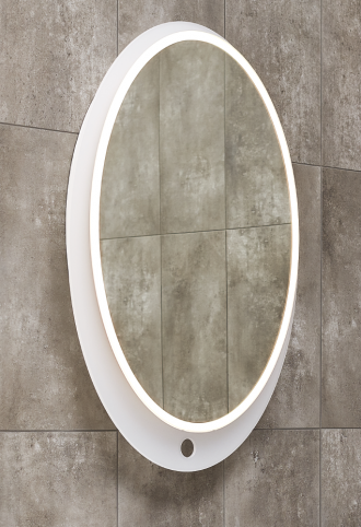 Lustro wysuwne z sensorowym włącznikiem oświetlenia